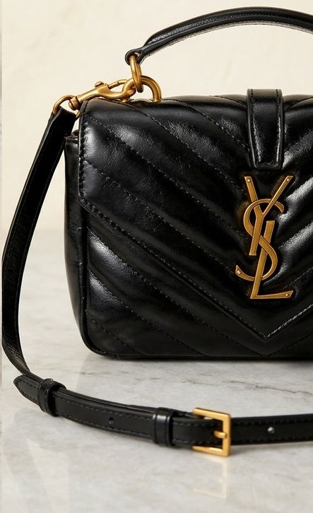 ￼ SaintLaurent luxury black purse ￼