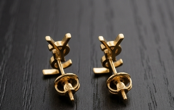 Gold earrings