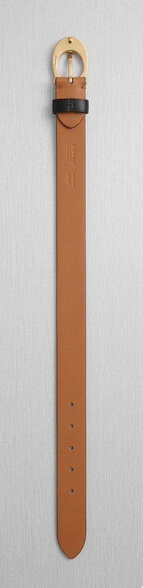 Brown leather belt