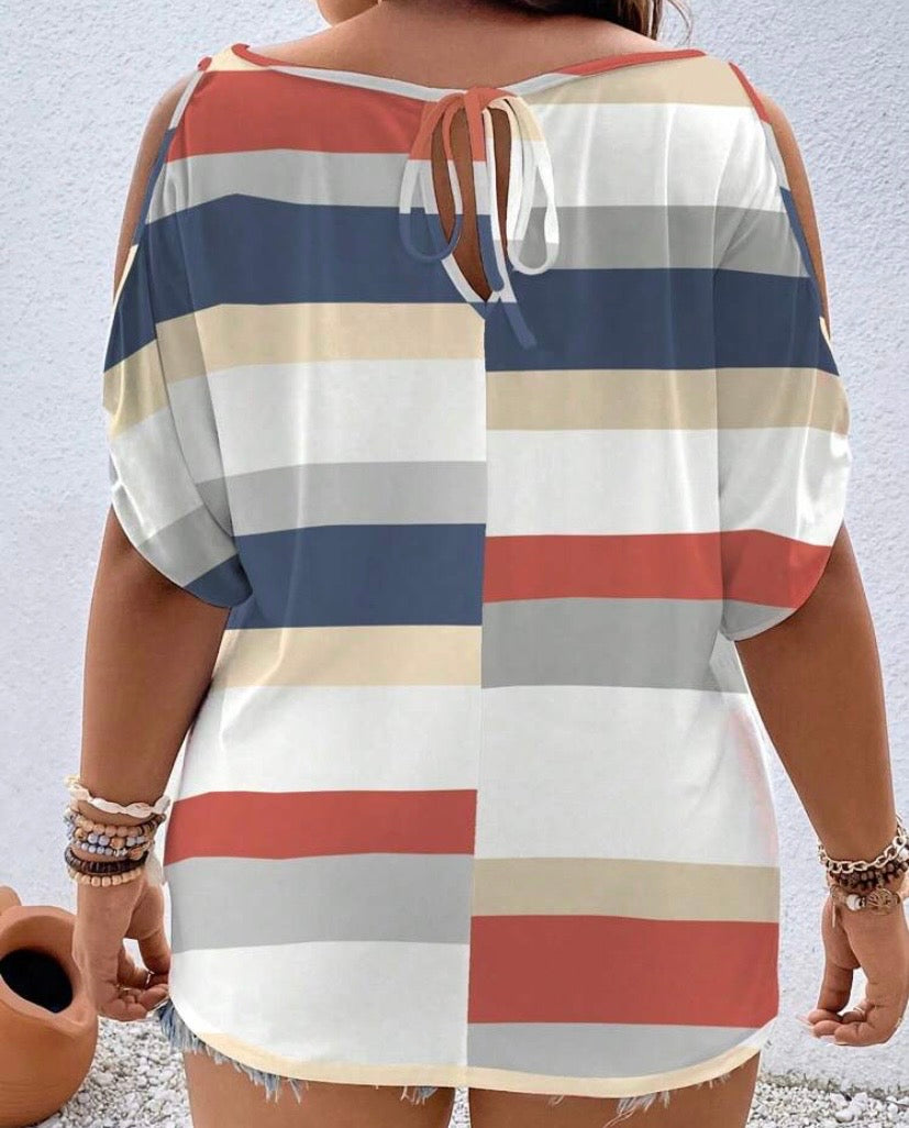 Short sleeve off shoulder