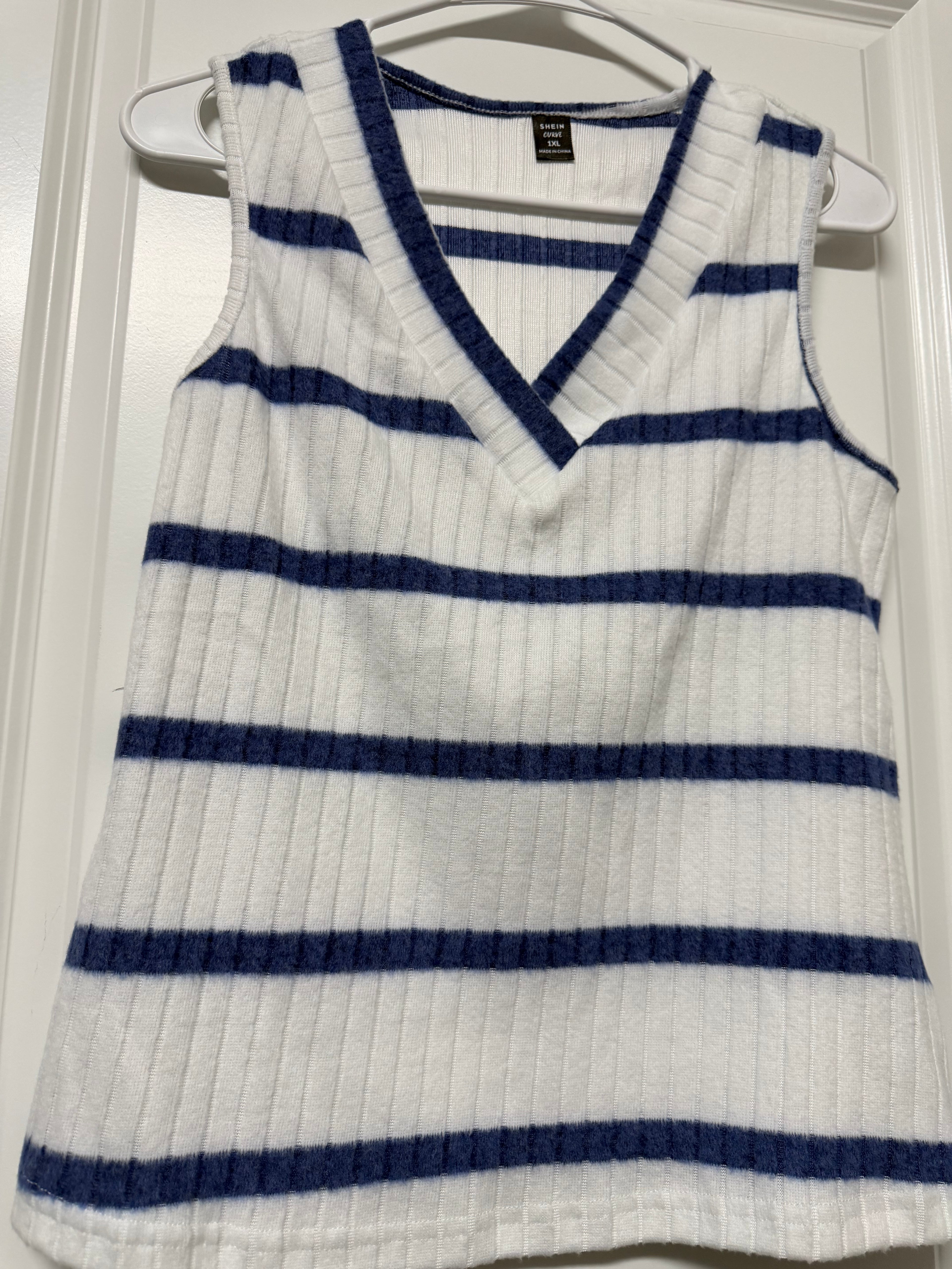 Summer V-Neck Stripped Tank Top