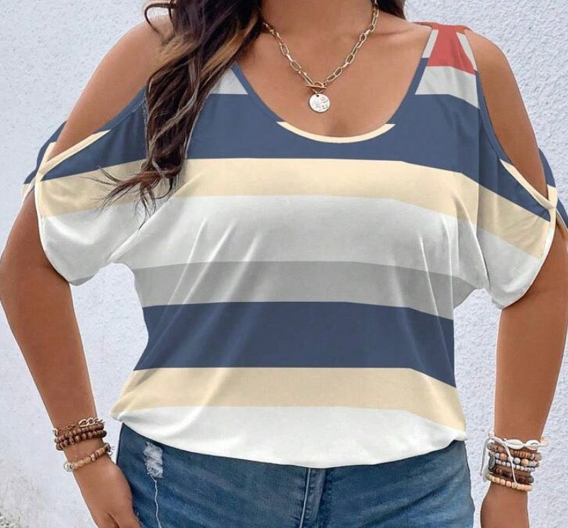 Short sleeve off shoulder